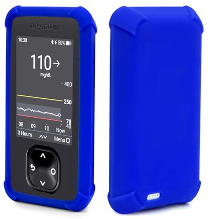 Dexcom-G7-Hülle-Silikon, Stoßfeste Dexcom G7 Receiver Hülle zum Schutz Ihres G7 Lesegerät Tasche Case Empfängers, Dexcom G7 Gerät Schutzhülle von YOUSHARES (Blau)
