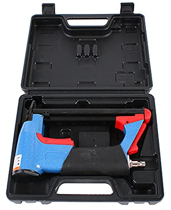 Clavadora neumática, pistola de clavos para taller y casa, máx. 8 bar, pistola de clavos de aire comprimido para clavo de código de 4-16 mm, uñas estilo U (grapadora sin)