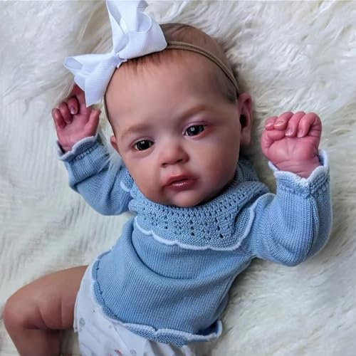MAIHAO Reborn Puppen Mädchen 20 Zoll Reborn Babys Original Kinder Weiche Baumwolle Körper Reborn Babypuppe Junge Puppe Sieht aus wie EIN echtes Kind offene Augen
