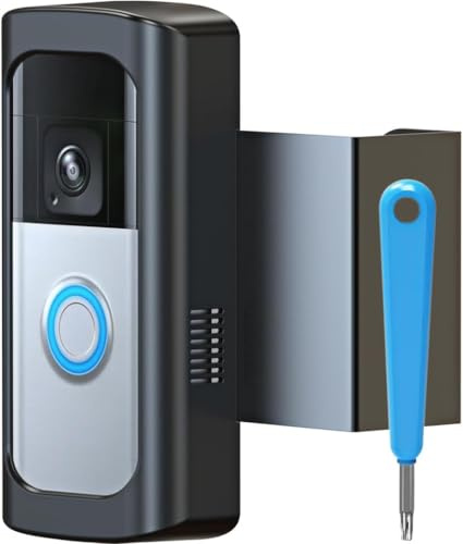 No-Drill Anti-Theft Ring Doorbell Mount for Video Doorbell (2024)/Battery Doorbell Plus/Pro/(2020 Release) – Ideal for Houses, Apartments, Businesses | Not Compatible with Security/Iron/Glass Doors