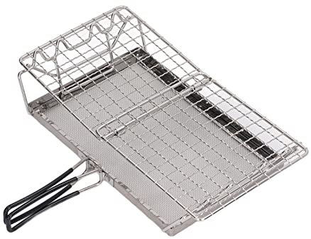 GYZOUKA Réchaud de Camping Pliant, Grille-Pain Portable en Acier Inoxydable, Grille-Pain, Grille-Pain D'extérieur, Grille-Pain pour Pique-Nique