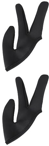 UTHCLO 2stücke Hairdressing Fingerhandschuh Finger-hitzeschutz Langlebig Rutschfest Für Friseure Haarglättung Für Damen Herren Hitzebeständiges Material