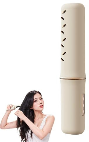 Rrlihjgu Spazzola per lisciare i capelli senza fili, Spazzola per lisciare i capelli senza fili | Piastra per capelli con spazzola riscaldata senza fili | Pettine caldo, spazzola lisciante