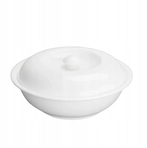 Wilmax – Cuenco de porcelana – 1700 ml – Ensaladera – Cuenco blanco para aperitivos, ensalada – Ø 26 cm – Cuenco para cereales – Elegante y resistente a los arañazos – Ideal como regalo