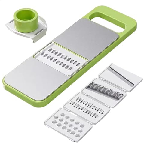 Affettatrice per verdure - Affettatrice per verdure multifunzionale | Affettatrice multiuso per cetrioli e verdure, Affettatrice e verdure 5 in 1, Grattugia per formaggi, tritatutto per verdure Pa