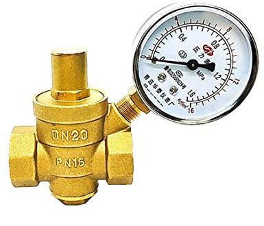 BTYKUYOO 1/2 Quot; 3/4 Quot; 1 Zitat; 2 Zitat; Messing Wasser Druckminderer Halteventil DN15/DN20/DN25/DN32 Regler Einstellbare Entlastungsventil Manometer 1 Stücke(Valve Without Gauge,2 Inch)