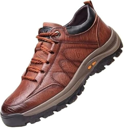 SWZEC CSP Zapatos Zapatos Ortopédide Informales Transpirables Antideslizantes y con Soporte para el Arco cosidos a Mano para Hombre