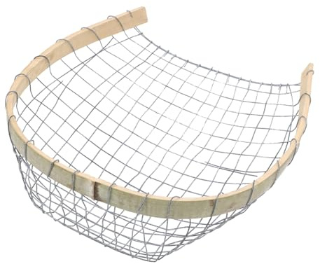 DECHOUS Wire Mesh Pan Sieve Dustpan Filter Pan for Prospecting Mineral Coal Sifter