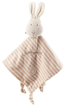 Sigikid Schmusetuch personalisierbar mit Namens-Stickerei - Geschenk für Babys zur Geburt oder Taufe - Schnuffeltücher & Trösterchen Stofftier Schnuffeltuch Babyspielzeug