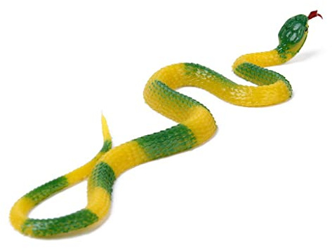SZLIFE Serpent en Plastique Souple, Jouet Réaliste pour Faire Semblant de Reptile, Farce de Jardin