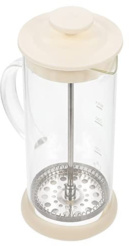 Montalatte in Vetro e Acciaio Inox Manuale 450ml Bianco