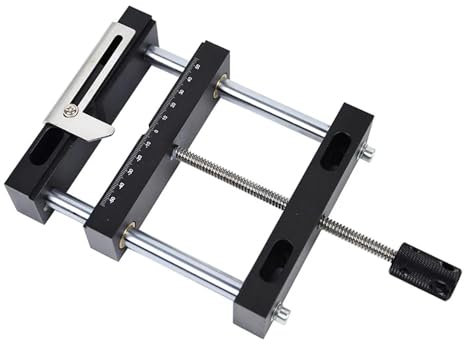 Toplionace Morsa per Macchina per Incisione in Alluminio ad Alta Resistenza, Morsetto da Banco di Precisione Elettrolitico Nero per Intaglio del Legno, CNC, Creazione di Gioielli