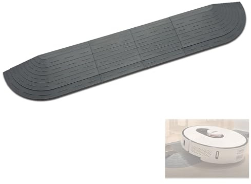AVAENZO Höhe 2.5CM Schwellenrampe für Staubsaugroboter, Türschwellenrampe Saugroboter, Antirutsch Staubsauger Roboter Rampe
