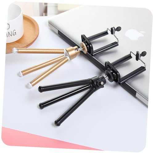 Hoement Trípode Telescópico Compacto para Teléfono Móvil y Cámara DSLR, Ligero de Aluminio Soporte Triangular Adecuado para Fotografía en Escritorio
