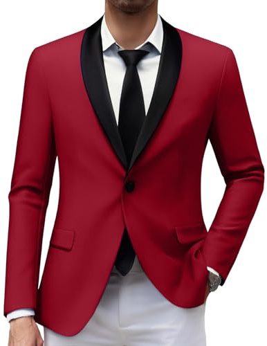 Zanisouta Sakko Herren Sportlich Anzugjacke Casual Blazer mit 2 Knöpfe Anzugsakko Slim Fit 1 Knopf Businesssakko Revers Smokingjacke Leicht Anzug Dünn Sportsakko Elegant Freizeitjacke