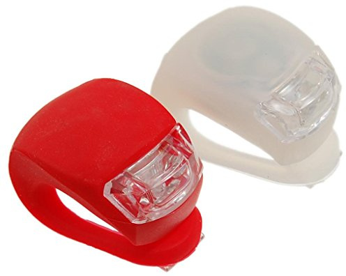 TEMPO DI SALDI Kit Di 2 Luci Led Per Bicicletta Di Sicurezza Bici Anteriore E Posteriore Bike