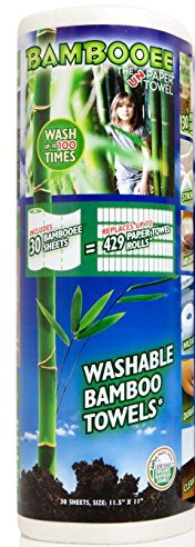 Bambooee Paper Towel Replacement 30-Sheet Roll, As Seen on SharkTank, We plant a tree with everyroll sold