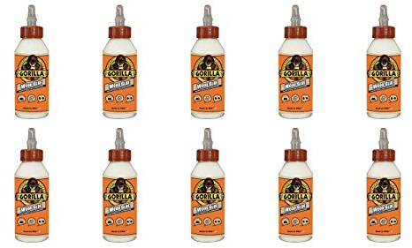 Gorilla Wood Glue, 8 ounce Bottle, (Pack of 10)