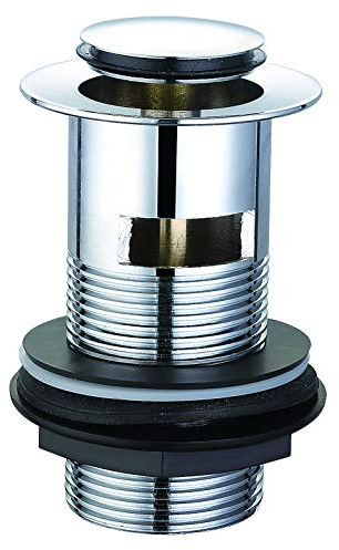 VeeBath WST02 Essentials Basin Clicker Waste Slotted Chrome with Clicker Plug