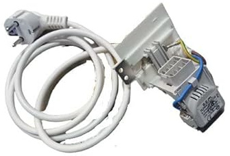 Indesit – Cable ALIMENTAT. 3 x 1 Schuko 1,5 m + Entstörfilter für Waschmaschine Indesit – bvmpièces