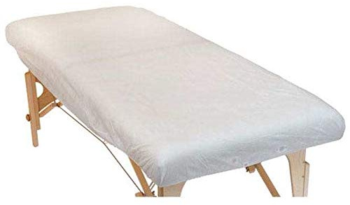 WellTouch Einweg Spannlaken L (10 Stück) | Einwegauflage für Kosmetik-, Behandlungs- & Massageliege | Spannbezug aus Vlies | Professionelle Hygiene-Auflage für den Praxisbedarf