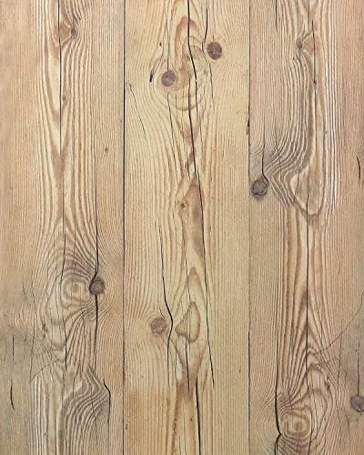 EeeComing Weathered Wood Wallpaper Stick and Peel Wood Contact Paper Wood Plank Removable Wallpaper Wood Look Wall Paper Rustic Reclaimed Distressed 78.7”x17.7”