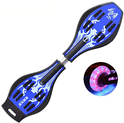 LZY Vitality Board Snake Board Skateboards Concaved Caster Board Street Plastic Deck Skateboard Anfänger Kinder Verschleißfestes Zweirad-Flashboard Unisex, Erwachsene, Kinder