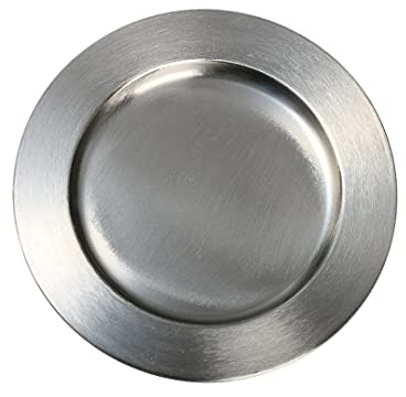 NKlaus Teller Edelstahl matt ? 17cm Kerzenhalter Kerzenteller Untersetzer Tischdeko 10852