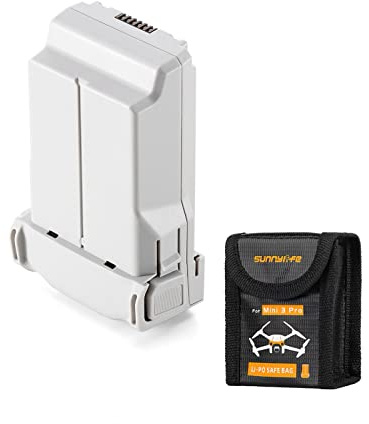 Original Mini 4 Pro/Mini 3 Pro Intelligent Flight Battery Plus mit Explosionsgeschützter Batterie-Sicherheitstasche Kompatibel mit DJI Mini 3 Pro/Mini 3/Mini 4 Pro (3850 mAh)