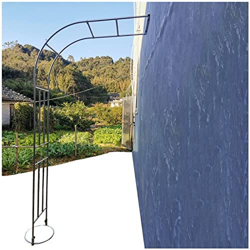 IRUGS Halbbogen Blumenständer Aus Edelstahl, 19 mm Metall Rohr Pergolalaube, Garten Rosenbögen Rankgitter, Wetterfest, Einfach Zu Montieren (Size : 2.2m/7.2ft)