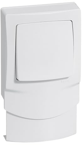 Va-et-vient cadre vertical 12,5mm composable Appareillage saillie - blanc