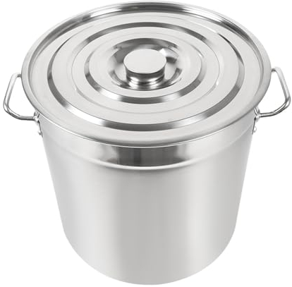 Pentola per verdure e zuppa, in acciaio inox, grande volume, adatta come pentola per asparagi, pratica pentola da cucina con grandi ingredienti, pentola a induzione (70 l)