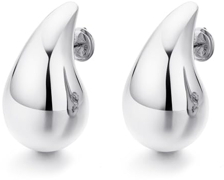 LILIE&WHITE Ohrringe Wassertropfen Ohrstecker – Elegantes Design, Langlebig, Nicht Verblasst, Geschenk für Damen, Stilvoller Schmuck für jeden Anlass