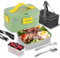 Smarthers Fiambrera Electrica - Fiambreras Comida Trabajo de Acero Inoxidable - 80W Lunch Box Portatil con Bandeja Extraíble, Fiambrera Termica para Comida Caliente, Fácil Limpieza y BPA Free, 1,8L