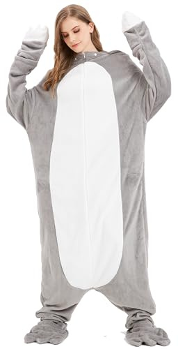 Olivia Rocco Übergroße tragbare Decke mit Kapuze, Fleece, mit Ärmeln, weich, warm, extra lang, Plüsch, Winter-Sweatshirt, Loungewear, Einheitsgröße, Koala, One size