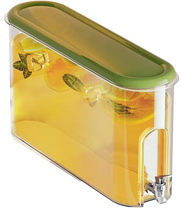Fridge Water Dispenser - 4L Water Dispenser With Spigot, Beverage Dispenser for Fridge | Drink Container for Home, Kitchen, Camping, Juice Pitcher