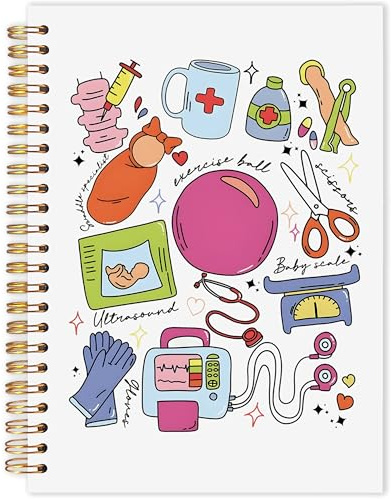 AQYIP Labor and Delivery Nurses Spiral Notebook, NICU Nurse Gifts Journaling Notebooks, Nurse Appreciation Week Day Gifts Journal for Writing, 5.5x8.3 Inch