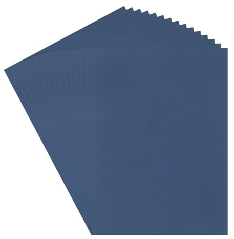 QUARKZMAN 40 Blatt Marineblauer Karton 9 x 11, 180g/m² Dickes Kartonpapier für Basteln, Einladungen, Kartenherstellung, Scrapbooking, Zeichnen