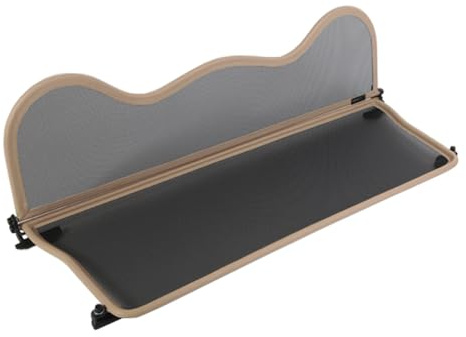 Filet Coupe-Vent Compatible avec Mini Cooper Cabrio R57 Beige Filet Anti-remous 100% sur Mesure OEM Qualité Windschott fabriqué aux Pays-Bas