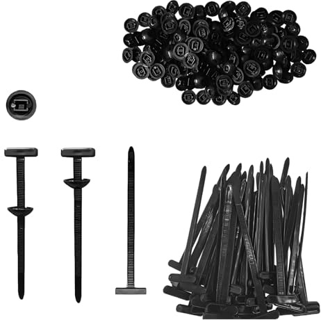 Hebilla universal de nailon para cables, 100 unidades de soporte de nailon resistente a los rayos UV, herramienta multiuso para reparación de cables de coche y gestión de cables