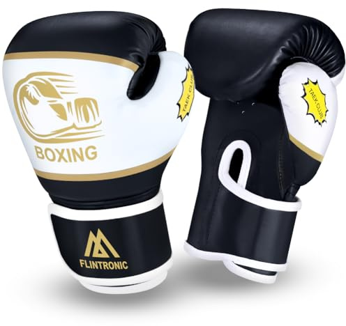 Flintronic Guantes de Boxeo para Niños y Junior, 6OZ Guantes de Boxeo Entrenamiento, para Kickboxing, Muay Thai, MMA, Artes Marciales, Sparring