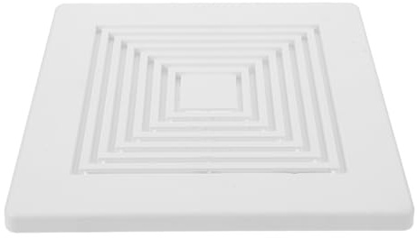 MAGICLULU Rejilla Cuadrada para Extractor de Baño 28x28 Cm con Resorte Antivibración Cubierta de Ventilación para Ventilador de Techo Reemplazo Eficaz para Extractor Aire Baño
