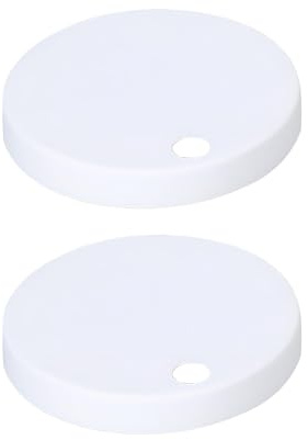 PureSphere 2 Pack 60mm Toilet Seat Bolt Covers White Universal Bathroom Fit