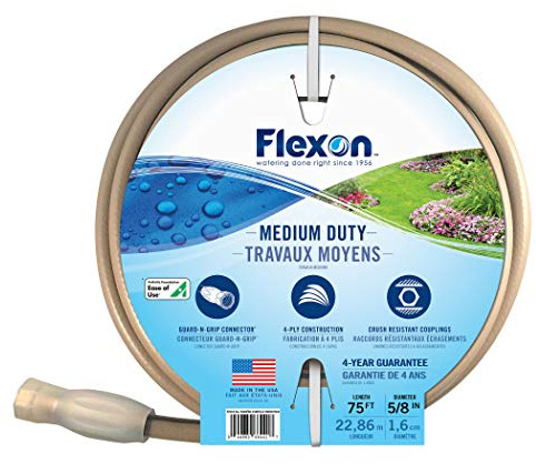 Flexon FAW5875 All Weather Garden Hose, 5/8-inch x 75-feet
