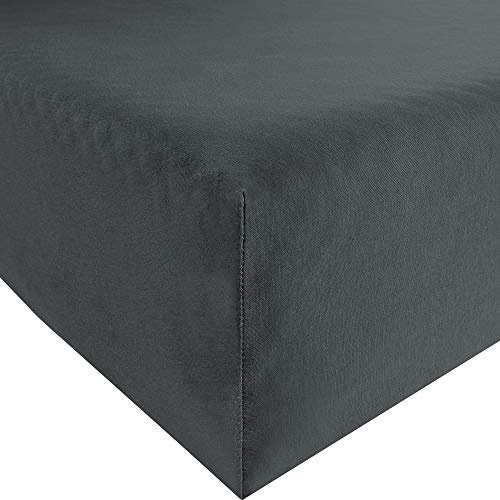 Formesse Spannbettlaken Bella Donna Single-Jersey anthrazit Größe 180x200 cm - 200x220 cm