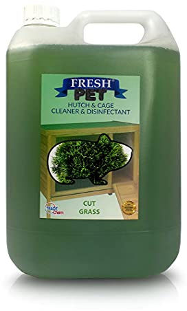 Trade Chemicals FRESH PET - Rodent Specialist Disinfectant Rabbit Hutch Cage Runs - 5L (Cut Grass)