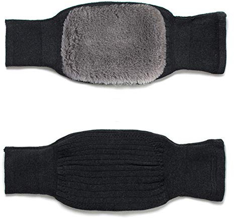 JMYSD Warmers Knie/Damen Herren Winter Kaschmir Kniewärmer Knieschoner Stricken Stulpen Beinstulpen Beinwärmer Legwarmers,Grau,L