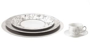 Medard De Noblat - Lot DE 6 Assiettes DE Presentation en Porcelaine Fine 31.5 CM OMBELLES