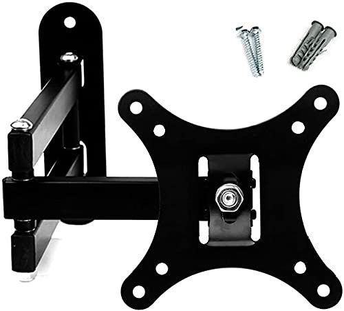 Staffa tv supporto da parete Vesa 3 bracci inclinazione +8° -15° posizione 0° 180° attacco Vesa 75 x 75 mm oppure 100 x 100