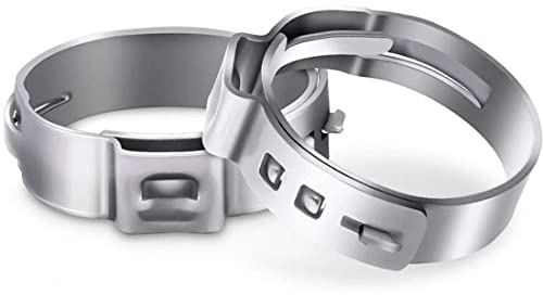 TOCHUN PEX Fittings-20 Pack PEX Cinch Clamps 1 inch-Durable Stainless Steel Cinch Crimp Rings Pinch Clamps for PEX Tubing Pipe Fitting Connections (I Inch)